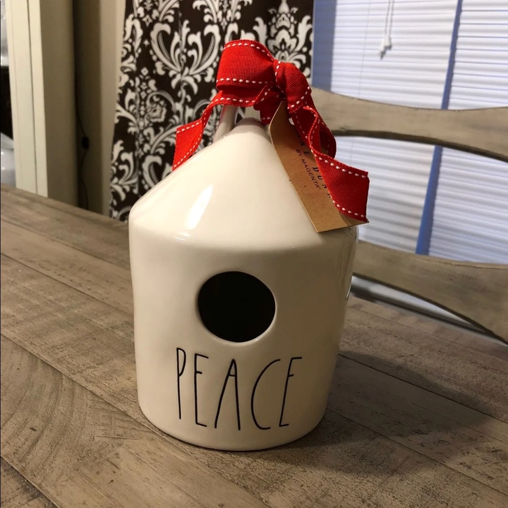 Rae Dunn LL “Peace” Birdhouse